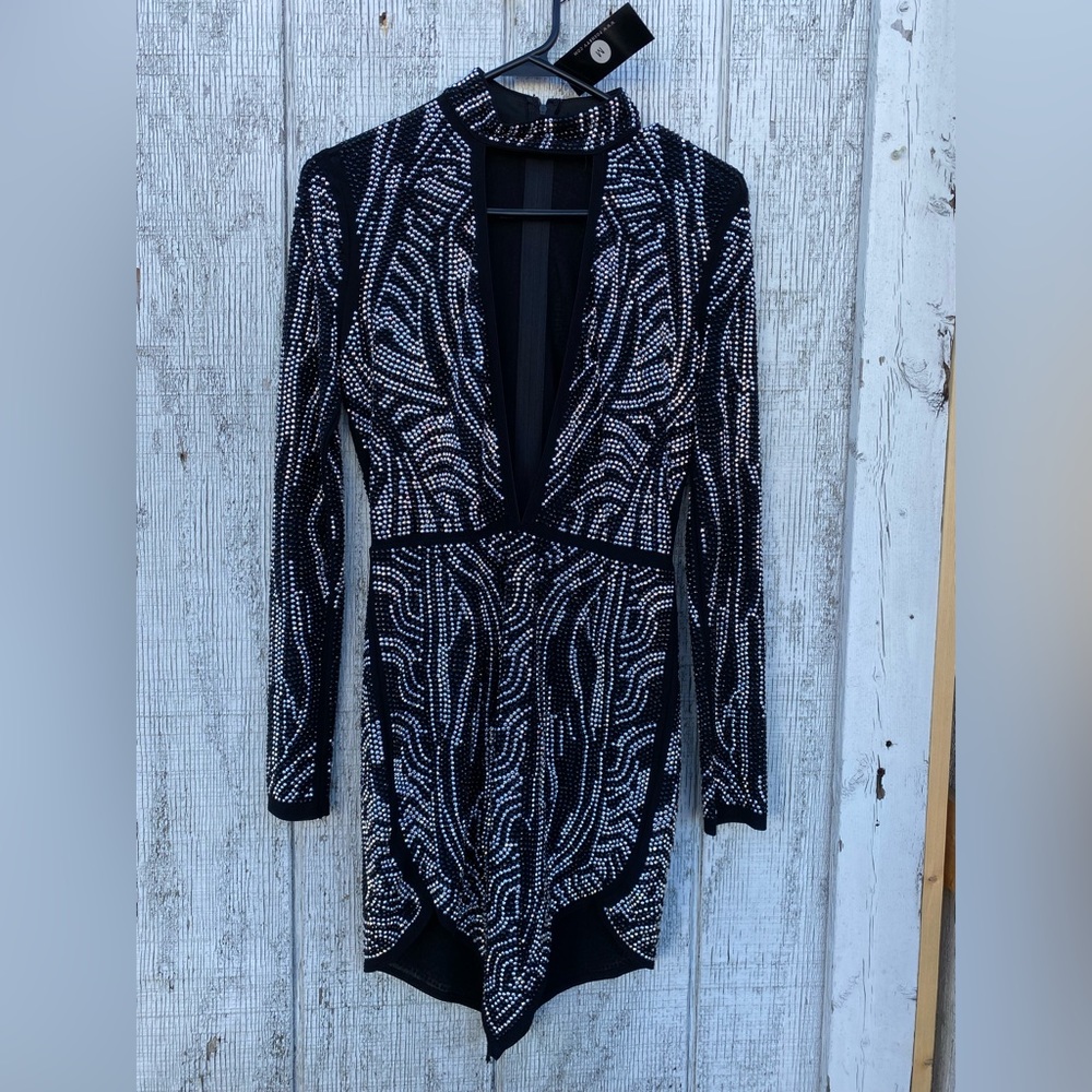 Rhinestones detailed top/dress NWT